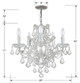 Maria Theresa Six Light Mini Chandelier (4405-CH-CL-SAQ)