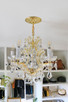 Maria Theresa Six Light Mini Chandelier (4405-GD-CL-SAQ)