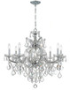 Crystorama - 4409-CH-CL-MWP - Nine Light Chandelier - Maria Theresa - Polished Chrome