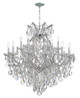 Crystorama - 4418-CH-CL-MWP - 19 Light Chandelier - Maria Theresa - Polished Chrome