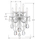 Maria Theresa Five Light Wall Sconce (4425-CH-CL-S)