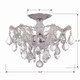 Maria Theresa Three Light Semi Flush Mount (4430-CH-CL-SAQ)