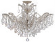 Crystorama - 4439-CH-CL-SAQ_CEILING - Six Light Semi Flush Mount - Maria Theresa - Polished Chrome