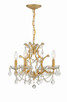 Crystorama - 4454-GA-CL-SAQ - Four Light Mini Chandelier - Filmore - Antique Gold