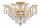 Crystorama - 4457-GA-CL-MWP - Five Light Flush Mount - Filmore - Antique Gold