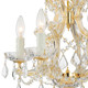 Maria Theresa Four Light Mini Chandelier (4474-GD-CL-MWP)