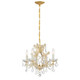 Maria Theresa Four Light Mini Chandelier (4474-GD-CL-S)
