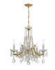 Crystorama - 4576-GD-CL-MWP - Five Light Chandelier - Maria Theresa - Gold