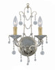 Crystorama - 4612-SL - Two Light Wall Sconce - Paris Market - Silver Leaf