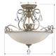 Ashton Three Light Semi Flush Mount (5010-OS-CL-S)
