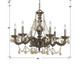 Paris Market Six Light Chandelier (5026-VB-GT-MWP)