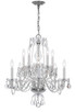 Crystorama - 5080-CH-CL-SAQ - Ten Light Chandelier - Traditional Crystal - Polished Chrome Crystorama - 5080-CH-CL-SAQ - Ten Light Chandelier - Traditional Crystal - Polished Chrome