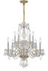 Crystorama - 5080-PB-CL-I - Ten Light Chandelier - Traditional Crystal - Polished Brass Crystorama - 5080-PB-CL-I - Ten Light Chandelier - Traditional Crystal - Polished Brass