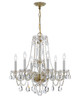 Crystorama - 5086-PB-CL-SAQ - Six Light Chandelier - Traditional Crystal - Polished Brass Crystorama - 5086-PB-CL-SAQ - Six Light Chandelier - Traditional Crystal - Polished Brass