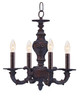 Crystorama - 5124-VB - Four Light Mini Chandelier - Paris Market - Venetian Bronze