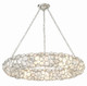 Crystorama - 528P-SA - Eight Light Chandelier - Palla - Antique Silver