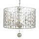 Crystorama - 545-SA - Five Light Chandelier - Layla - Antique Silver