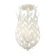 Crystorama - 563-MT_CEILING - Three Light Semi Flush Mount - Broche - Matte White
