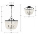 Rylee Four Light Semi Flush Mount (604-MK-FR_CEILING)