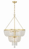 Crystorama - 610-GA - Eight Light Chandelier - Rylee - Antique Gold