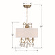Othello Three Light Chandelier (6623-VG-CL-SAQ)