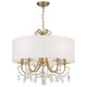Othello Five Light Chandelier (6625-VG-CL-SAQ)