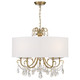 Othello Five Light Chandelier (6625-VG-CL-SAQ)