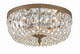 Crystorama - 714-OB-CL-SAQ - Three Light Flush Mount - Waltham - Olde Brass