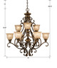 Norwalk Nine Light Chandelier (7409-BU) Norwalk Nine Light Chandelier (7409-BU)