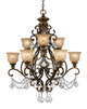 Crystorama - 7509-BU-CL-MWP - Nine Light Chandelier - Norwalk - Bronze Umber Crystorama - 7509-BU-CL-MWP - Nine Light Chandelier - Norwalk - Bronze Umber