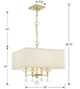 Paxton Four Light Chandelier (8105-AG)