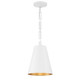 Crystorama - 8685-MT-GA - Two Light Chandelier - Alston - Matte White + Antique Gold