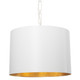 Crystorama - 8686-MT-GA - Six Light Chandelier - Alston - Matte White + Antique Gold