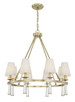 Baxter Eight Light Chandelier (8867-AG)