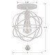Solaris One Light Semi Flush Mount (9220-WW_CEILING)