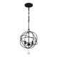 Solaris Three Light Mini Chandelier (9225-BK)