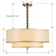 Luxo Five Light Chandelier (9507-AB)