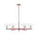 Innovations - 716-6CR-AC-G132 - Six Light Chandelier - Arcadia - Antique Copper