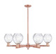 Innovations - 716-6CR-AC-G362 - Six Light Chandelier - Arcadia - Antique Copper
