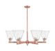 Innovations - 716-6CR-AC-GBC-84 - Six Light Chandelier - Arcadia - Antique Copper