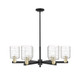 Innovations - 716-6CR-BAB-G1113 - Six Light Chandelier - Arcadia - Black Antique Brass