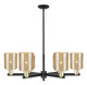 Innovations - 716-6CR-BAB-G116 - Six Light Chandelier - Arcadia - Black Antique Brass