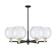 Innovations - 716-6CR-BAB-G124-10 - Six Light Chandelier - Arcadia - Black Antique Brass