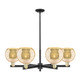 Innovations - 716-6CR-BAB-G128-8 - Six Light Chandelier - Arcadia - Black Antique Brass