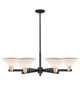 Innovations - 716-6CR-BAB-G131 - Six Light Chandelier - Arcadia - Black Antique Brass