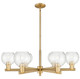 Innovations - 716-6CR-BB-G124-6 - Six Light Chandelier - Arcadia - Brushed Brass
