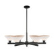 Innovations - 716-6CR-BK-G131 - Six Light Chandelier - Arcadia - Matte Black