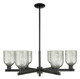 Innovations - 716-6CR-BK-G259 - Six Light Chandelier - Arcadia - Matte Black