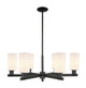 Innovations - 716-6CR-BK-G801 - Six Light Chandelier - Arcadia - Matte Black