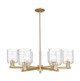 Innovations - 716-6CR-CB-G1113 - Six Light Chandelier - Arcadia - Champagne Bronze